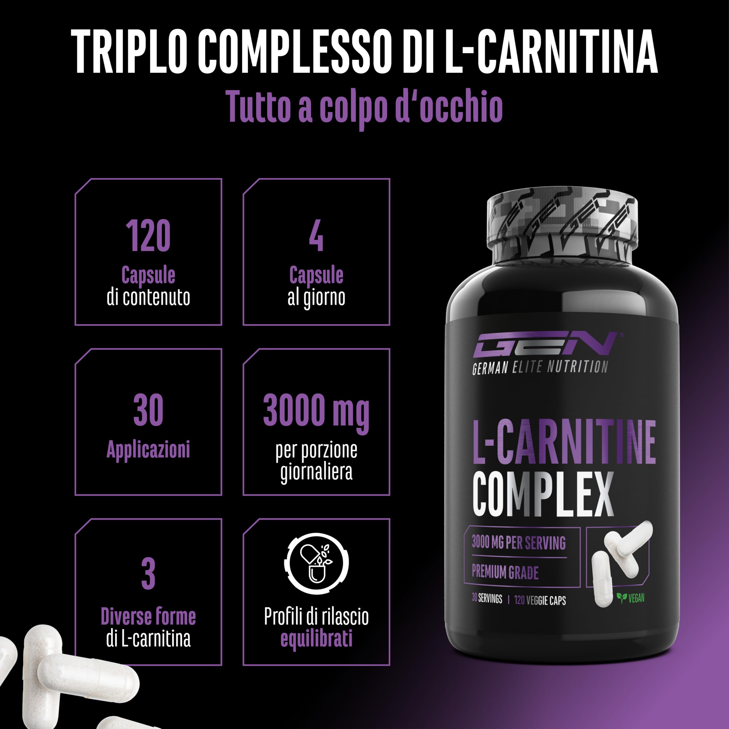 Elite Amino Singles L-Carnitina Triplo Complesso capsule vegane 120