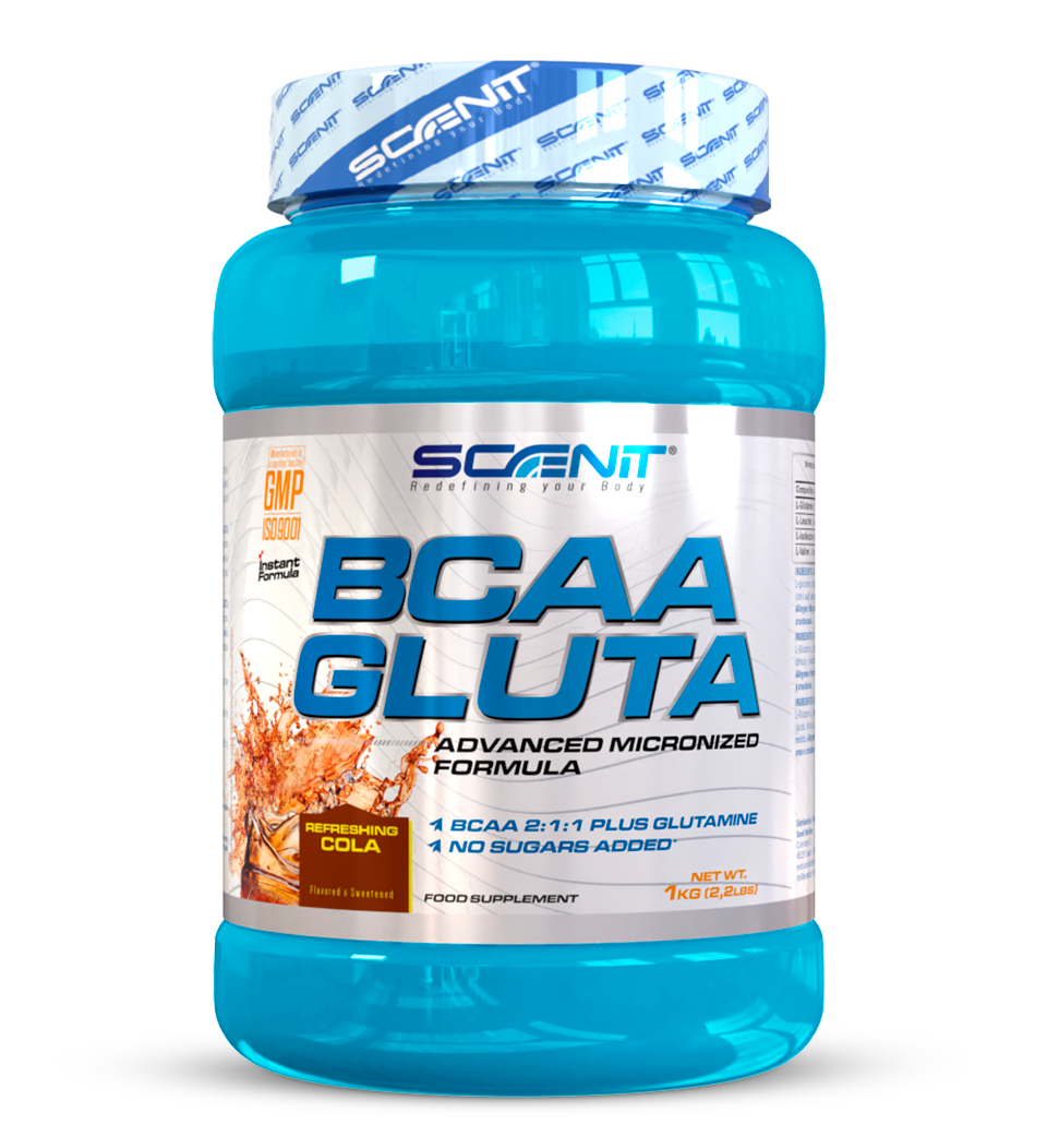 Scenit Nutrition Aminoacidi BCAA GLUTA aminoacidi ramificati 500 g con glutammina