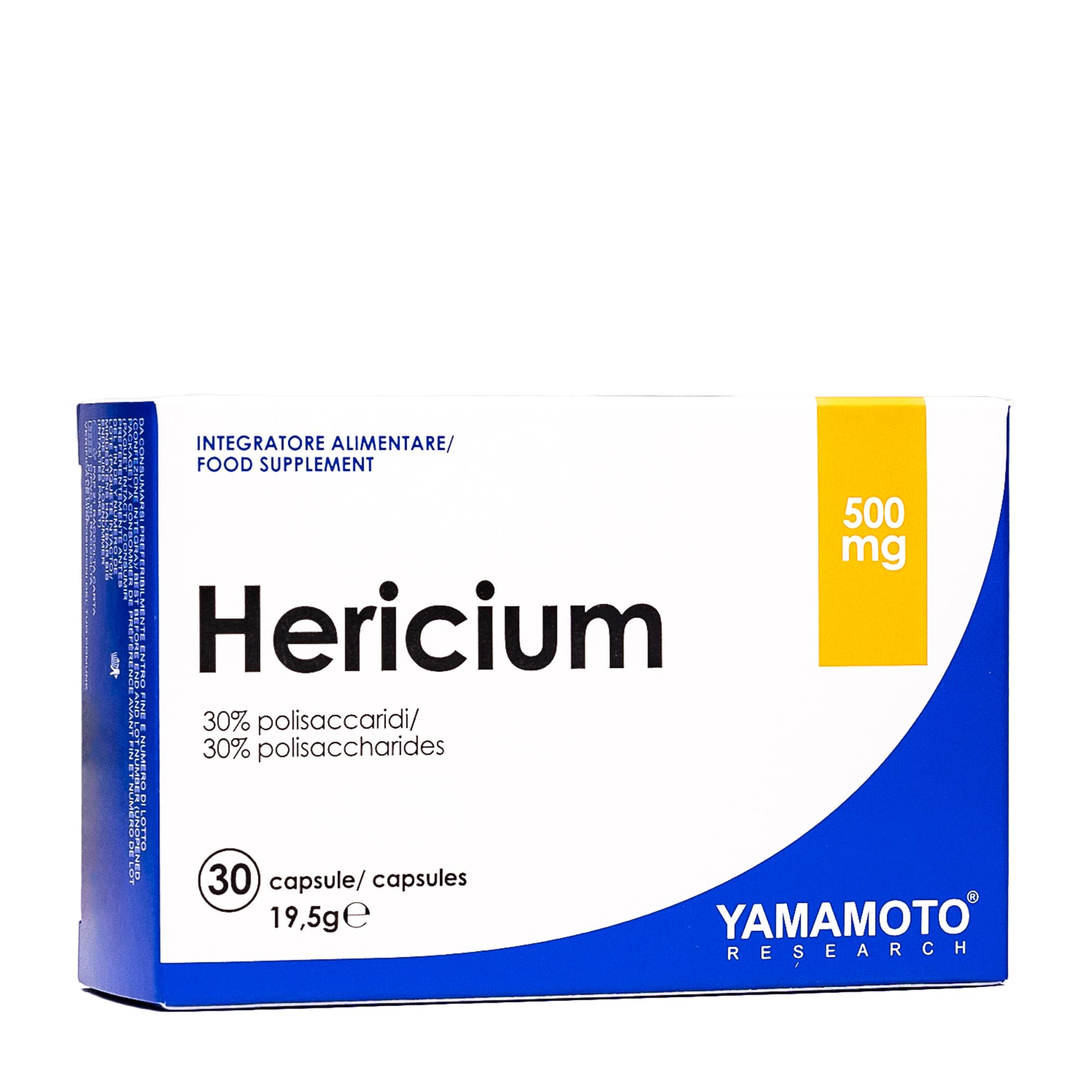 YAMAMOTO Sonno, Benessere Mentale e Memoria Research Hericium integratore 30 capsule, 50 g, 500 mg