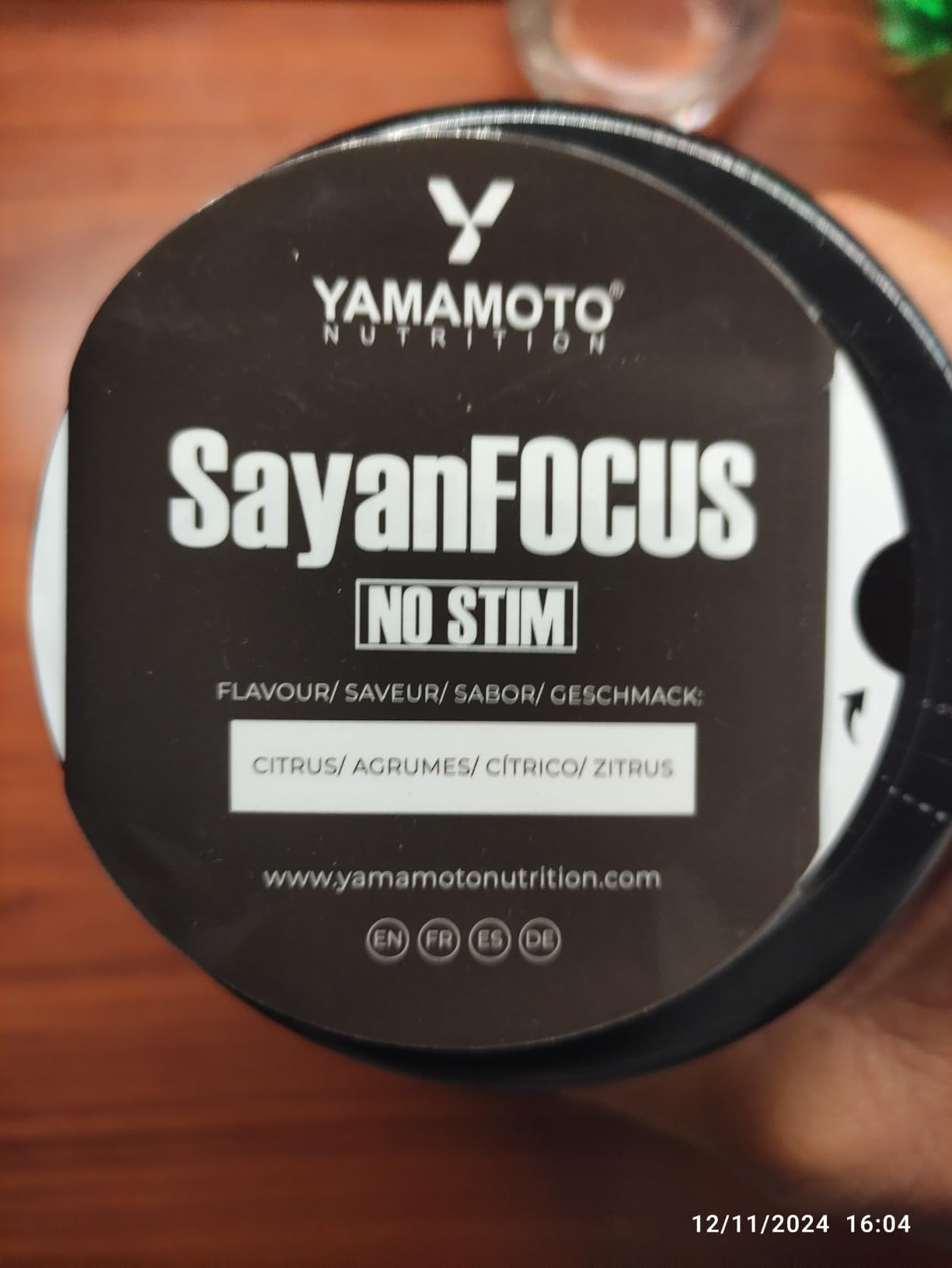 Yamamoto Pre-Workout SayanFOCUS NO STIM pre-workout senza caffeina