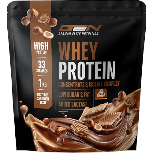 Elite Whey Protein Whey Protein in Polvere Panino alla Nocciola 1000 g con isolato