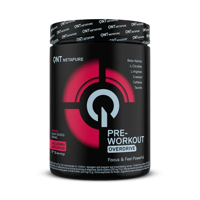 QNT Pre-Workout Overdrive pre workout Sweet Lemonade 390 g