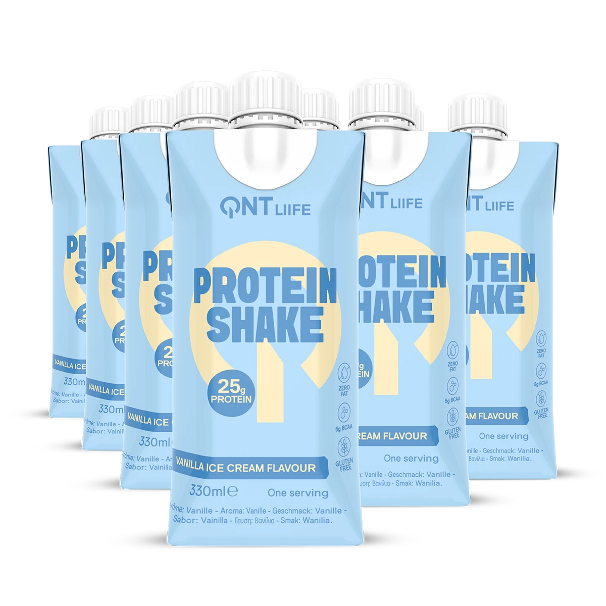 QNT Drinks Protein Shake bevanda proteica vaniglia 12 x 330 ml
