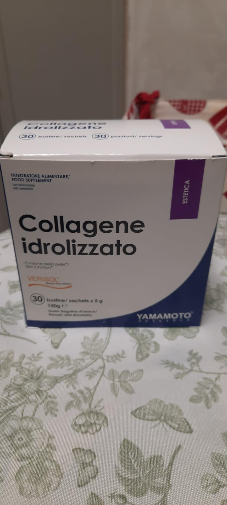 YAMAMOTO Collagene Collagene Idrolizzato bustine 30 x 5 g fragoline di bosco