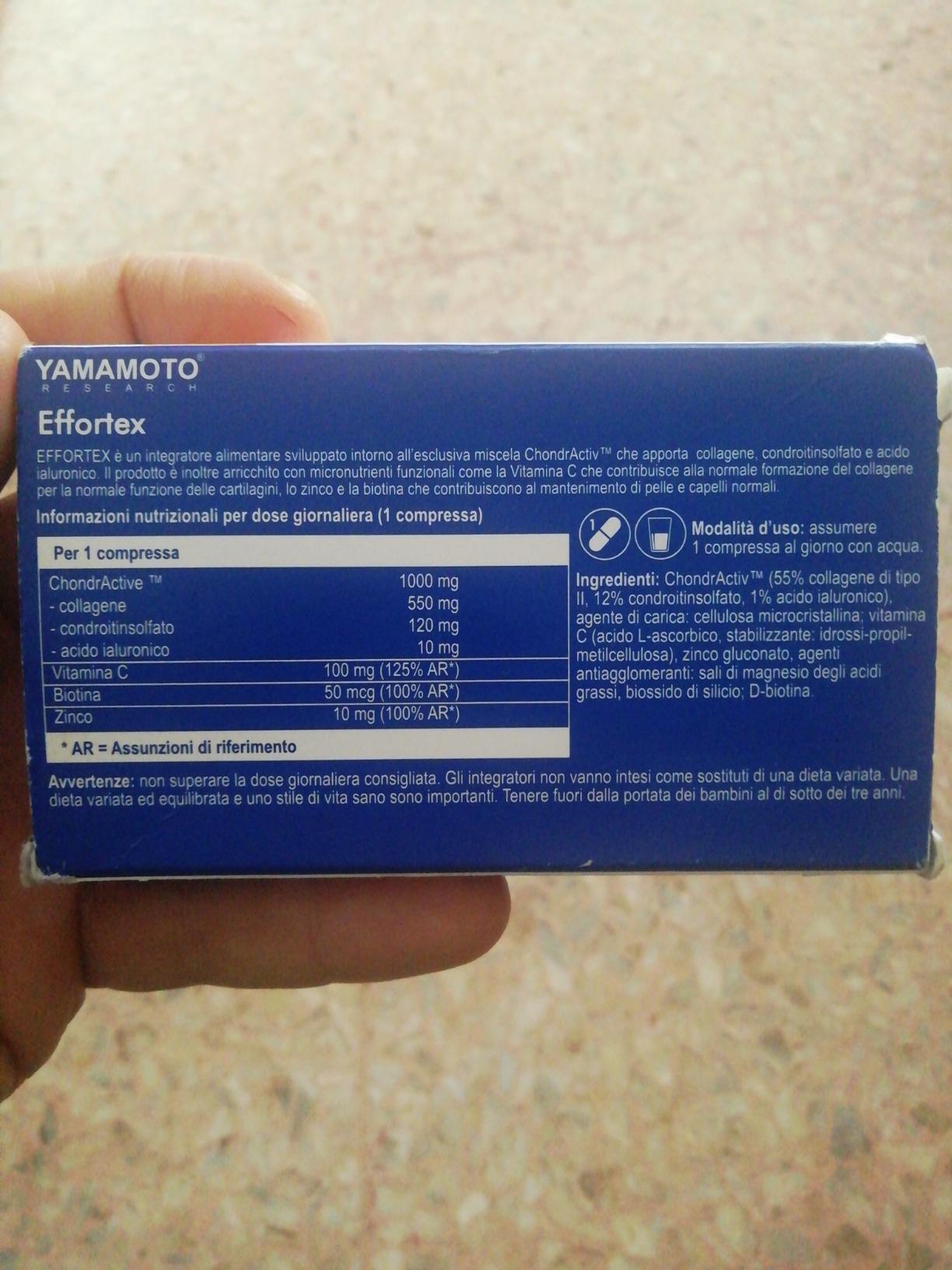Yamamoto Muscoli, Articolazioni e Ossa Effortex ChondrActiv compresse 30 con collagene