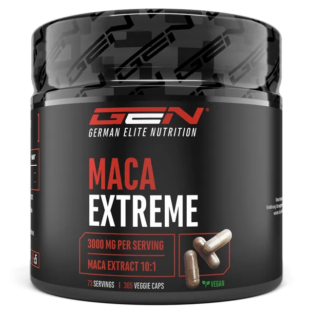 Elite Testo & Vitality Botanicals Maca Extreme capsule 365 vegane, estratto 10:1