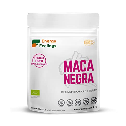 Energy Feelings Dietética & Suplementos Maca Nera Peruviana BIO in polvere 200 g