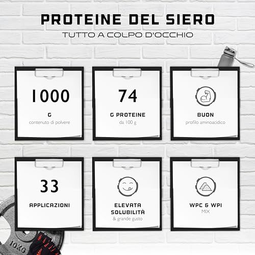 Elite Whey Protein Whey Proteine Complesso proteine in polvere 1 kg strudel di mele
