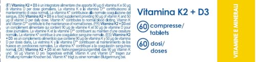 YAMAMOTO Vitamine e Minerali Vitamina K2 e D3 integratore 60 compresse alto dosaggio
