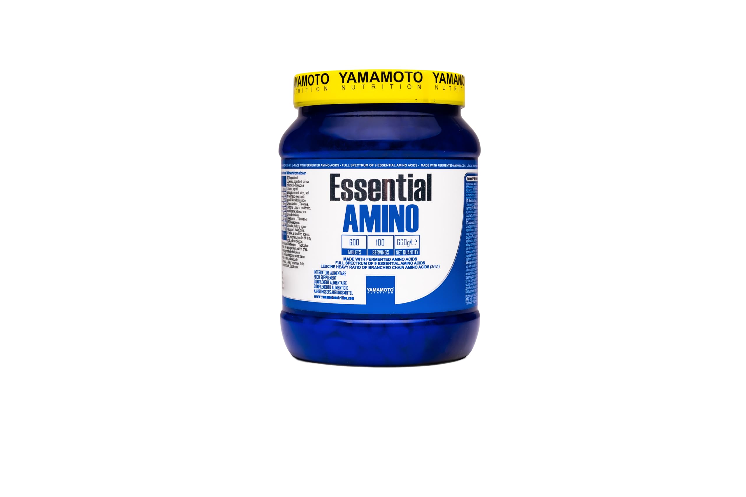 YAMAMOTO Aminoacidi e BCAAs Essential AMINO 2:1:1 compresse 240 non aromatizzate