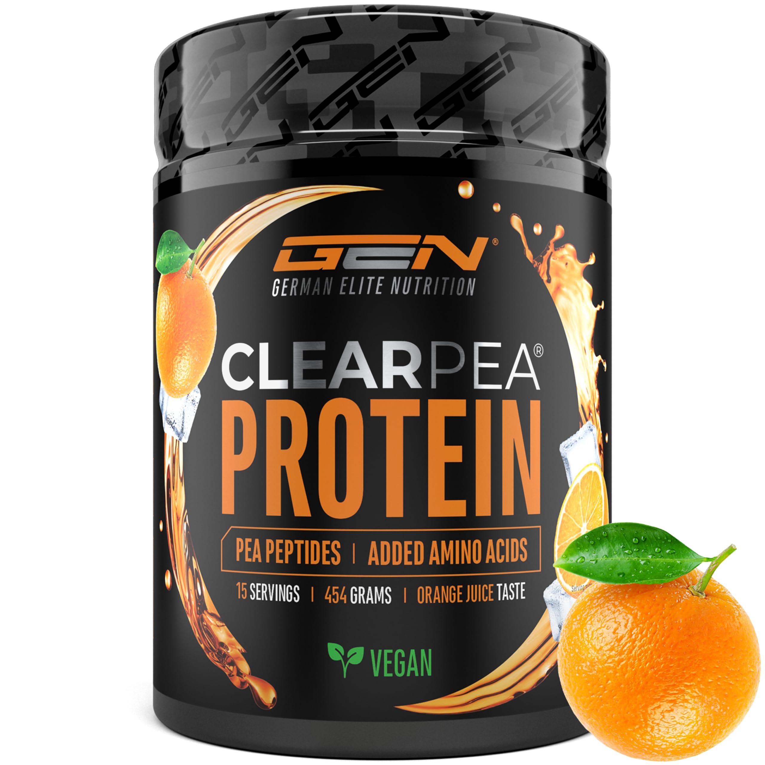 Elite Plant Protein ClearPea proteine vegane in polvere Succo d'Arancia 454 g