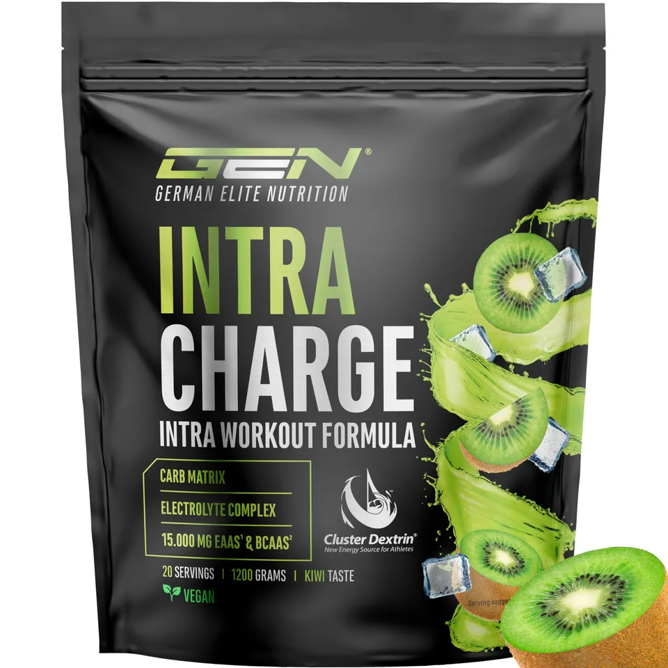 Elite Pre-Workout & Pump Intra Charge Workout Drink 1,2 kg Kiwi Vegano