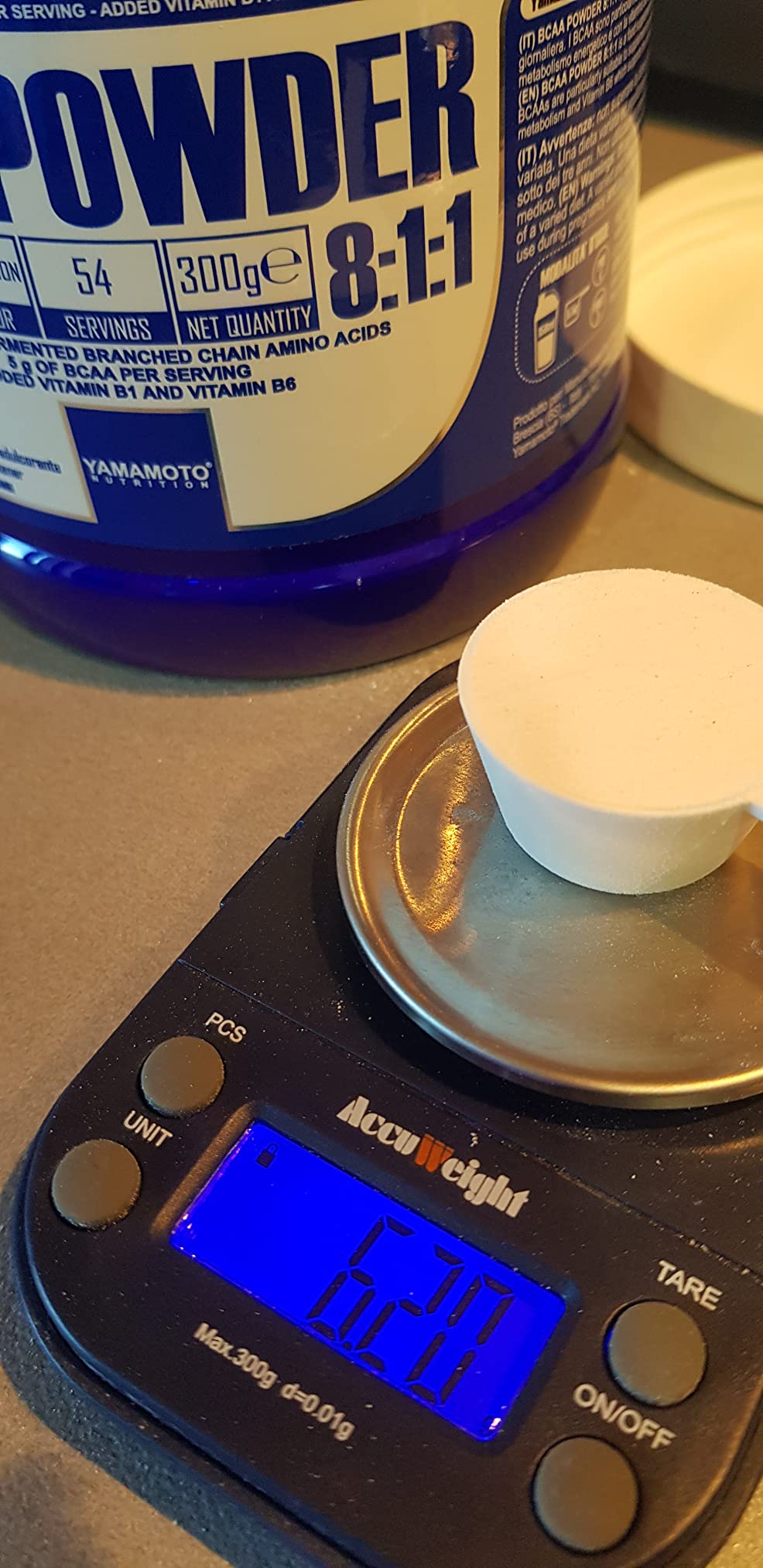 YAMAMOTO Aminoacidi e BCAAs BCAA Powder 8:1:1 polvere 300 g arancia limone