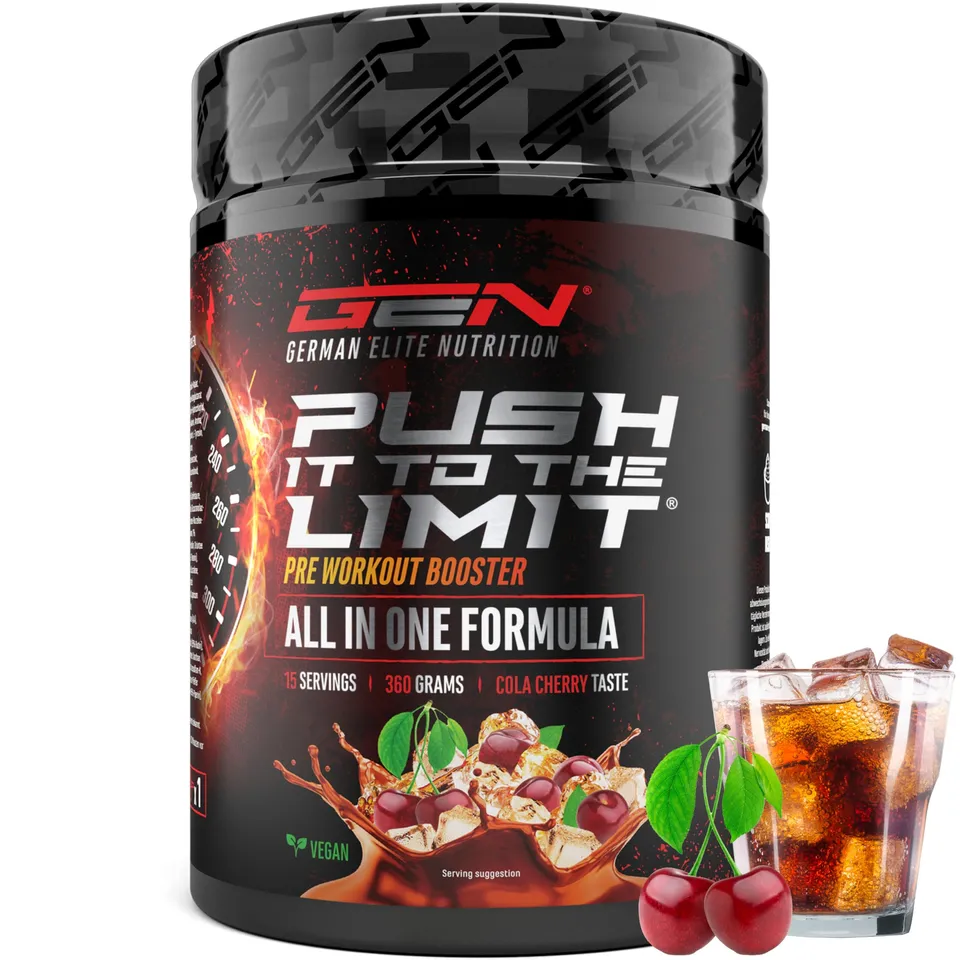 Elite Pre-Workout & Pump Push it to the Limit® pre-workout Cola-Ciliegia 360 g alto dosaggio