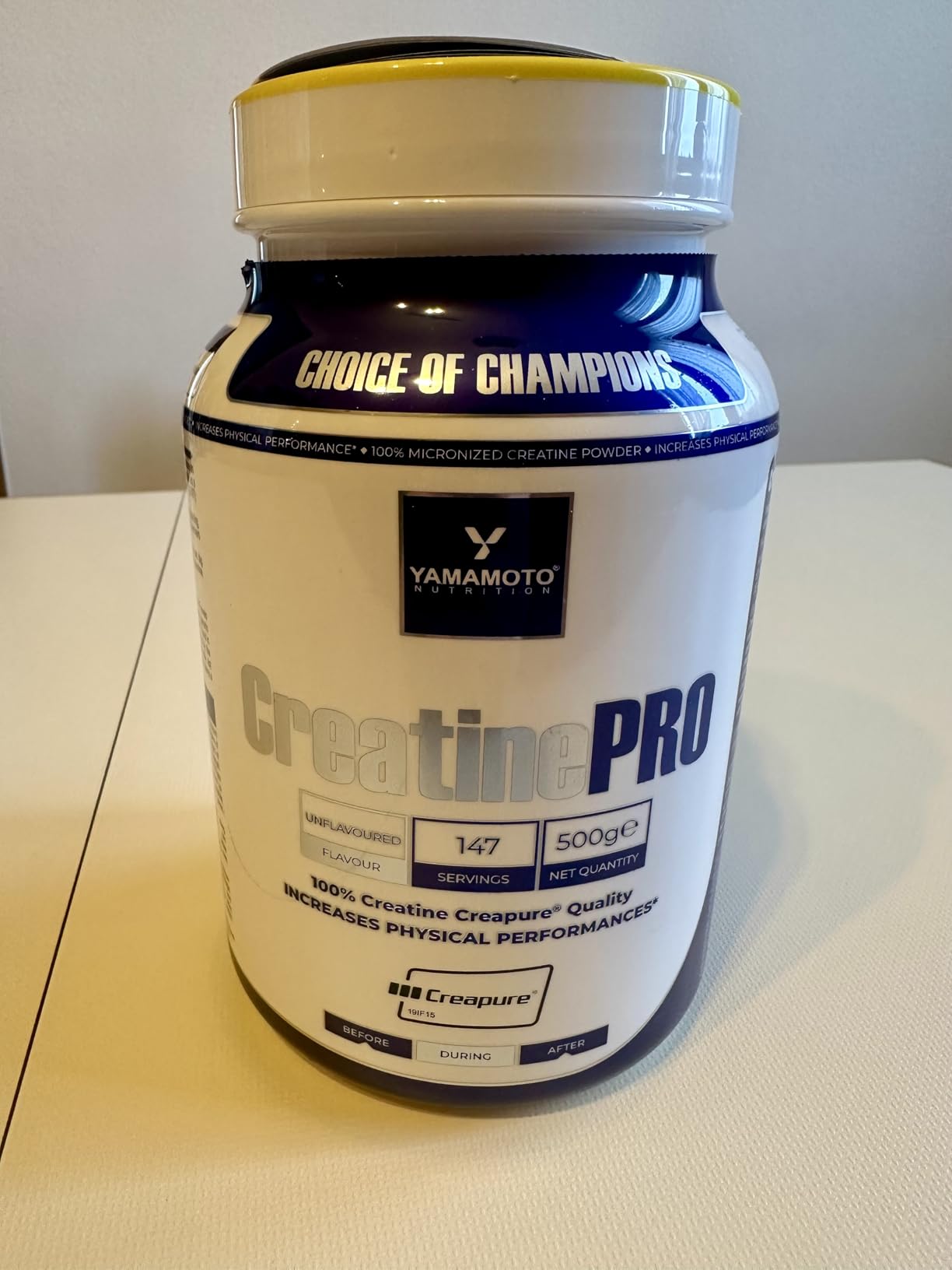 YAMAMOTO Creatina Crea Powder Creapure creatina in polvere 500 g micronizzata