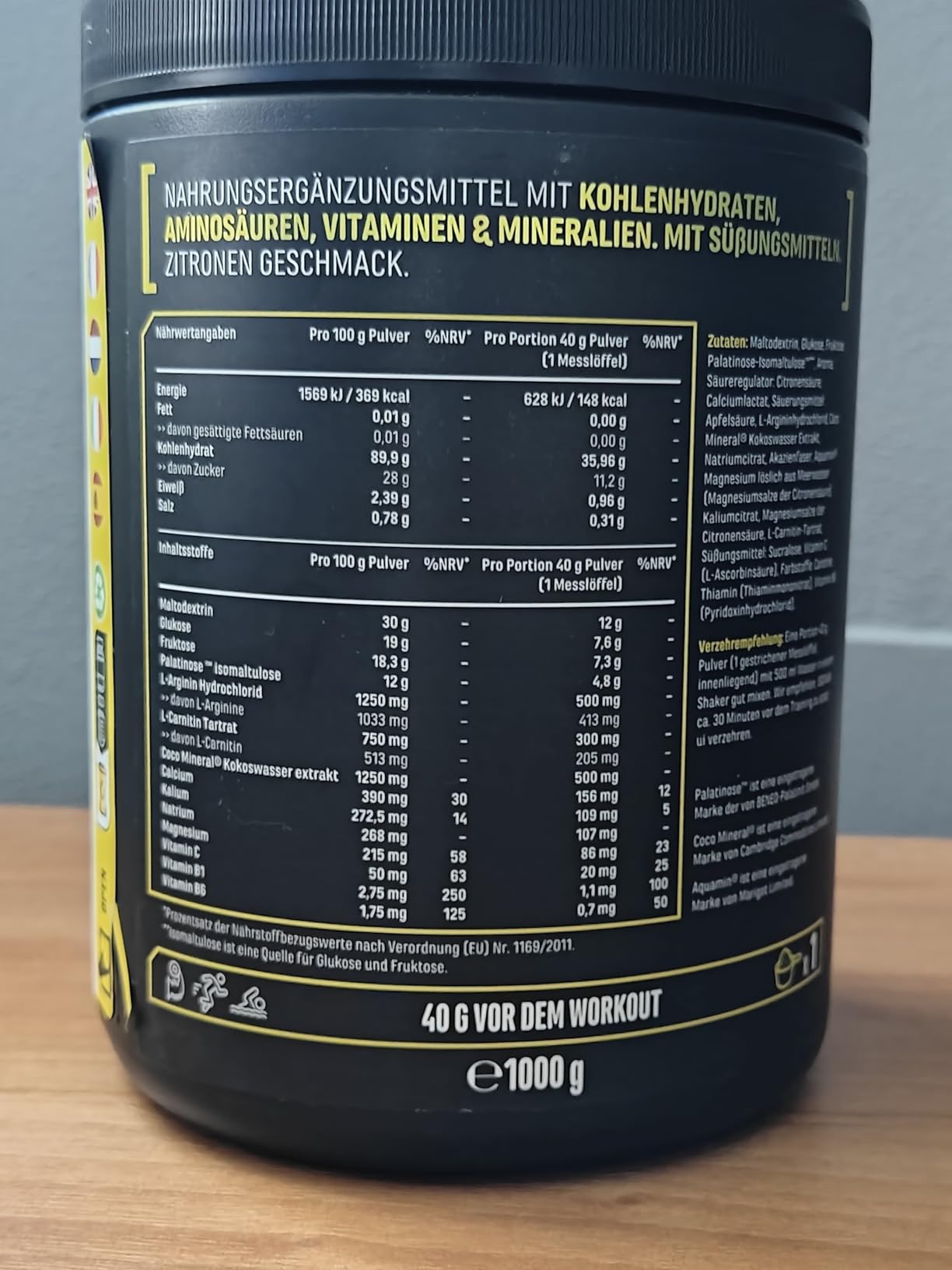 Elite Vitamins, Minerals & Hydration Isomax bevanda isotonica limone 1000 g vegana