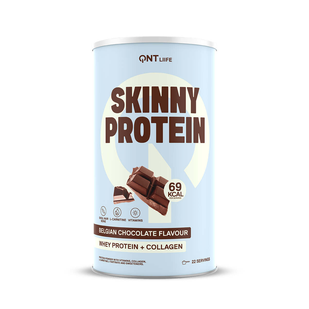 QNT Skinny Protein proteine in polvere Iced Coffee 440 g senza zuccheri aggiunti