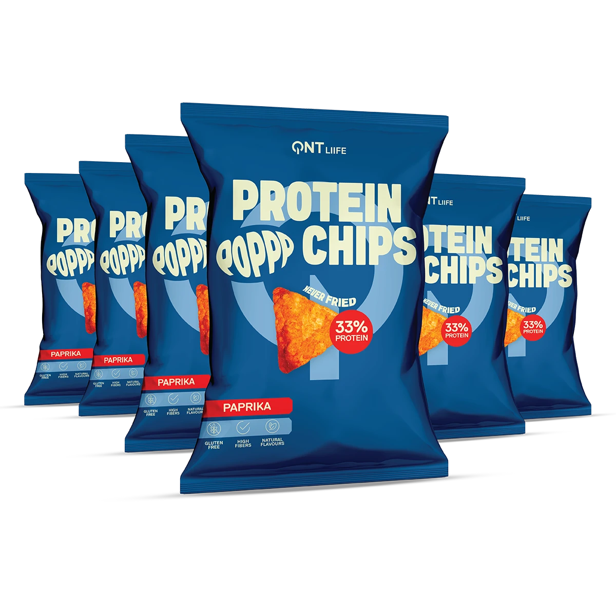 QNT Protein Bars Protein Chips snack barbecue 12 x 50 g 33% proteine