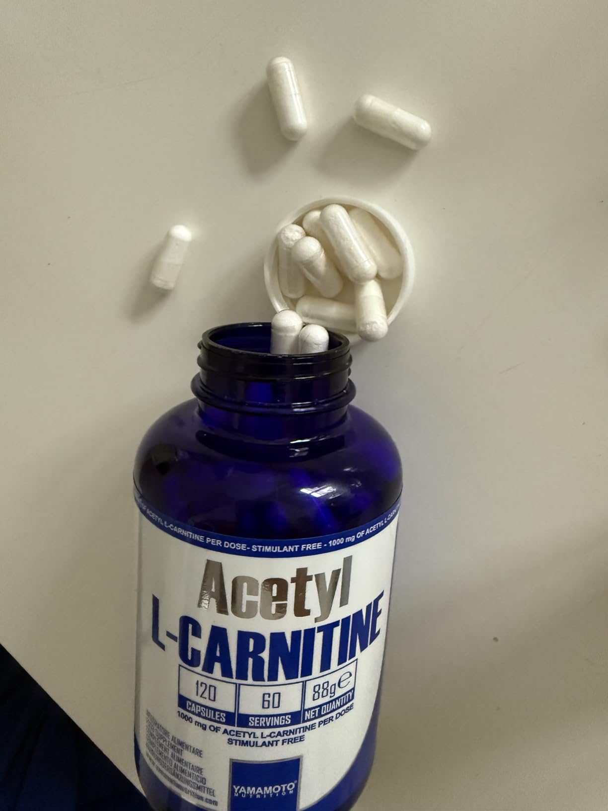 Yamamoto Aminoacidi e BCAAs Acetyl L-CARNITINE capsule 120, 1000 mg