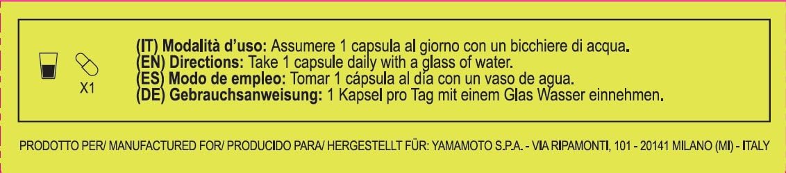 YAMAMOTO Salute Gastrointestinale Saccharomyces Boulardii probiotici 30 capsule equilibrio intestinale
