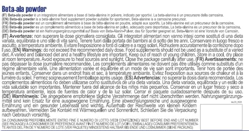 Yamamoto Aminoacidi e BCAAs BetaALA POWDER polvere 250 g neutra