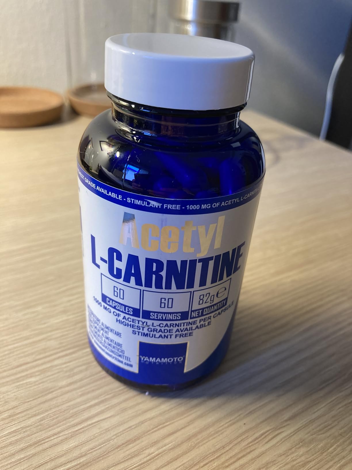 Yamamoto Aminoacidi e BCAAs Acetyl L-CARNITINE capsule 120, 1000 mg