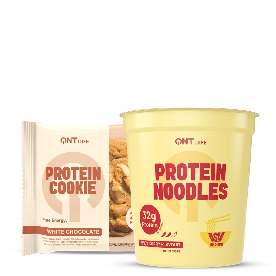 QNT Bundles Protein Noodles & Protein Cookie Pack bundle 12×66 g + 12×60 g