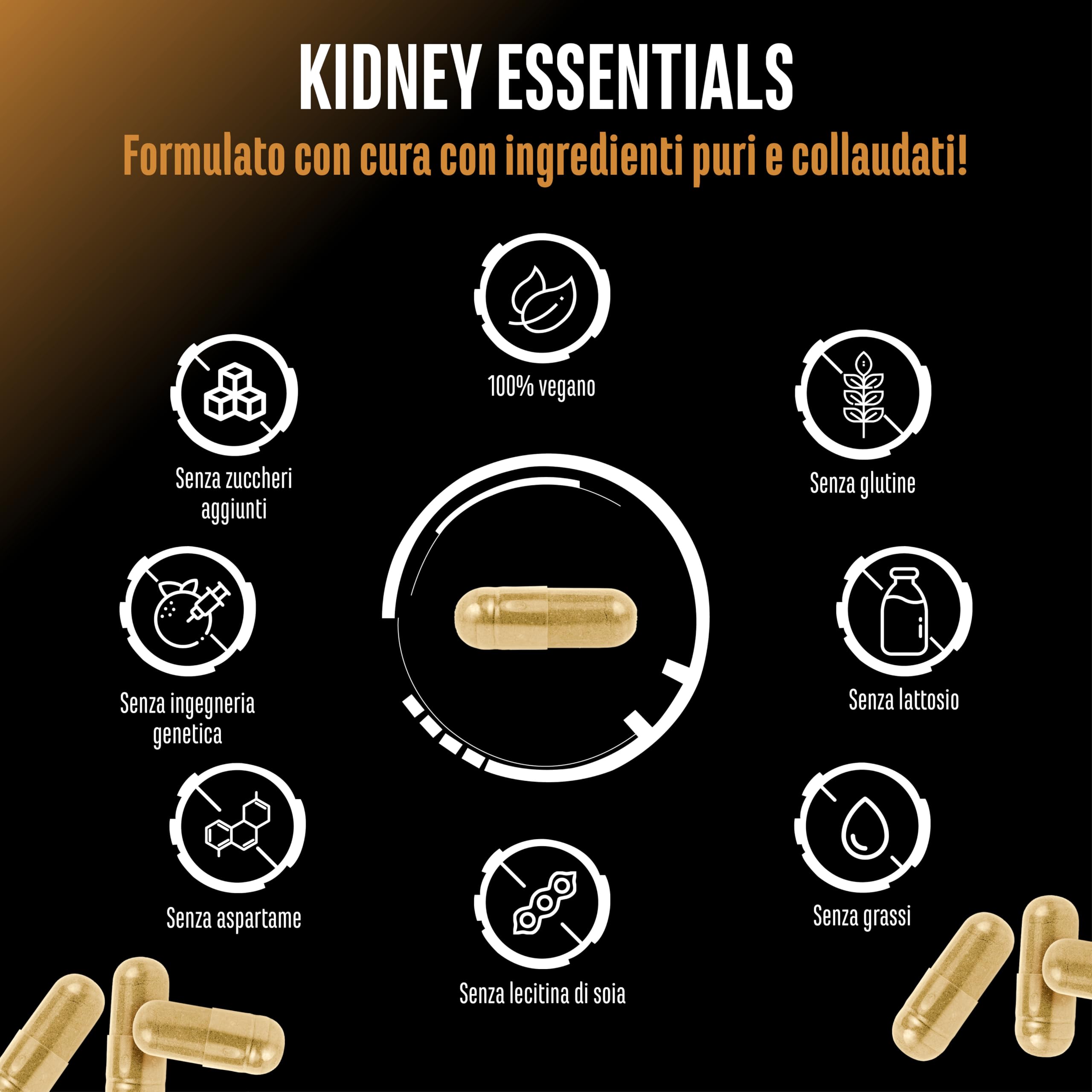 Elite Organ, Joint & Health Support Kidney Essentials 270 capsule vegane