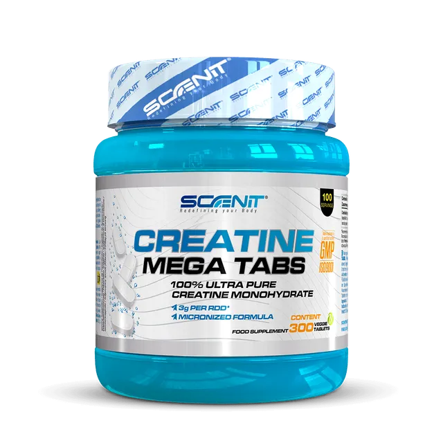 Scenit Nutrition Potenziatori sportivi Creatine Mega Tabs creatina 300 compresse