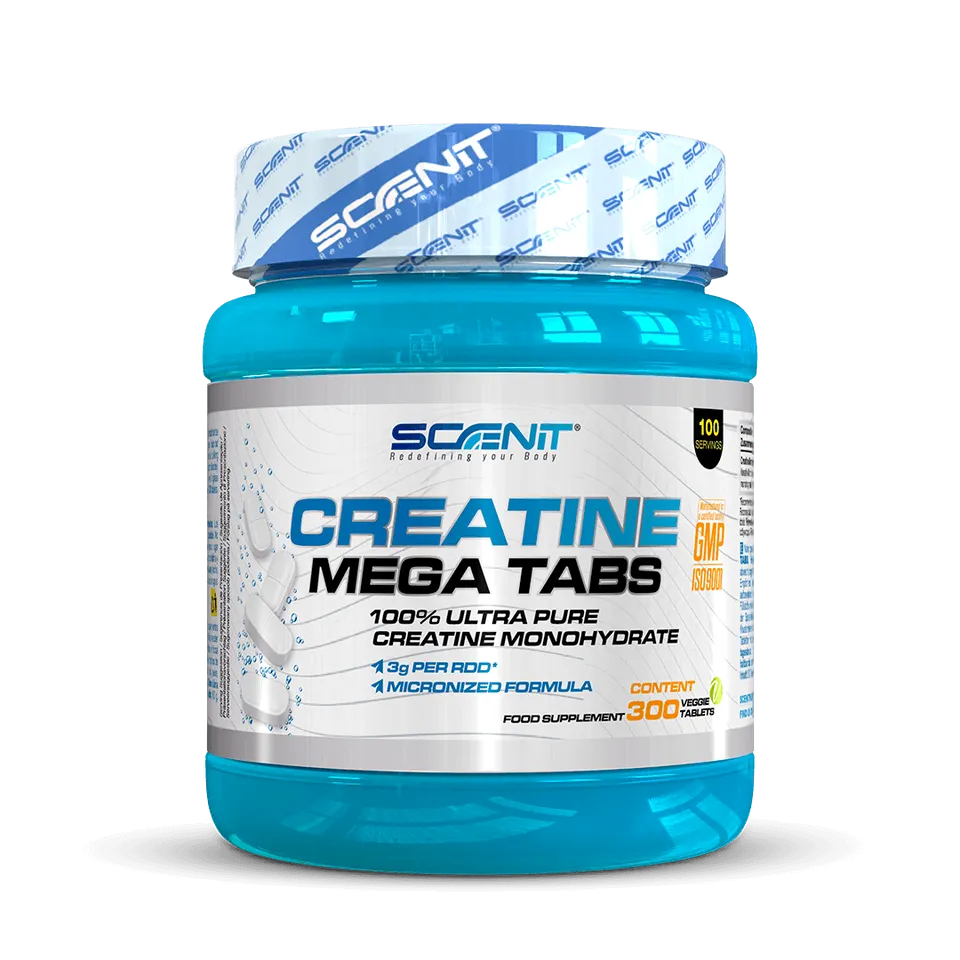 Scenit Nutrition Potenziatori sportivi Creatine Mega Tabs creatina 300 compresse