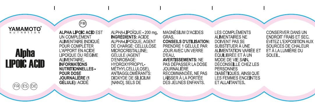 YAMAMOTO Antiossidanti Alpha LIPOIC ACID capsule 200 mg 100 capsule