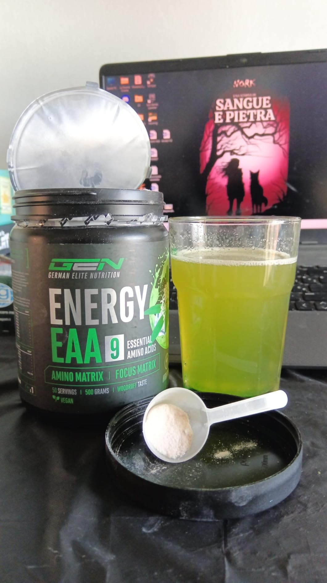 Elite Pre-Workout & Pump EAA Energy Mix bevanda in polvere 500 g Asperula