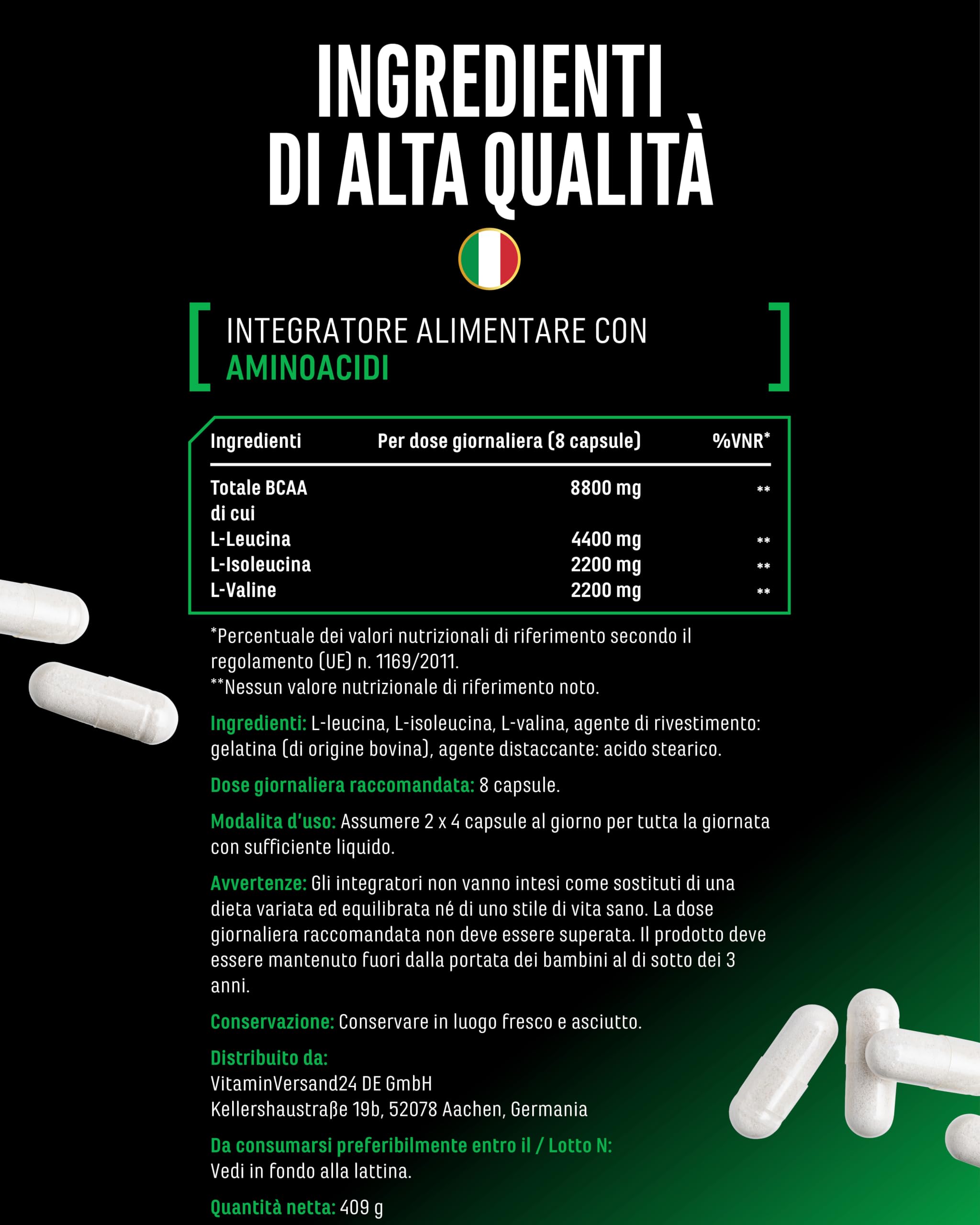 Elite EAA & BCAA BCAA 2:1:1 ULTRA CAPS® capsule 320 capsule