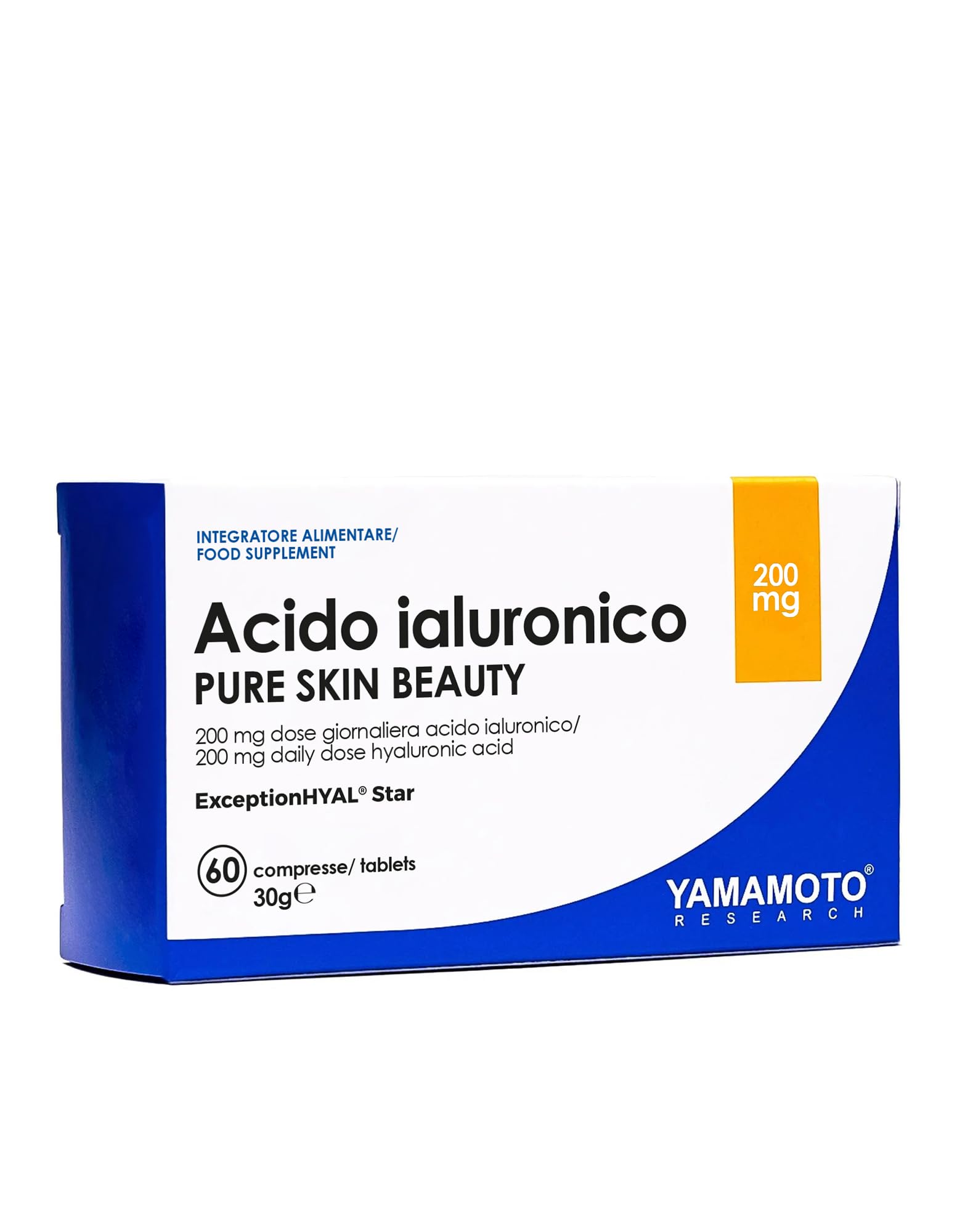YAMAMOTO Pelle, Capelli e Antiage Acido Ialuronico Pure Skin Beauty integratore 60 compresse Anti-age