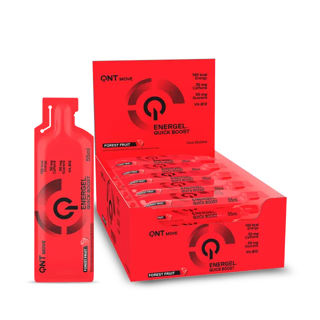 QNT Pre-Workout Energel Quick Boost Energy Gel 25 x 55 ml