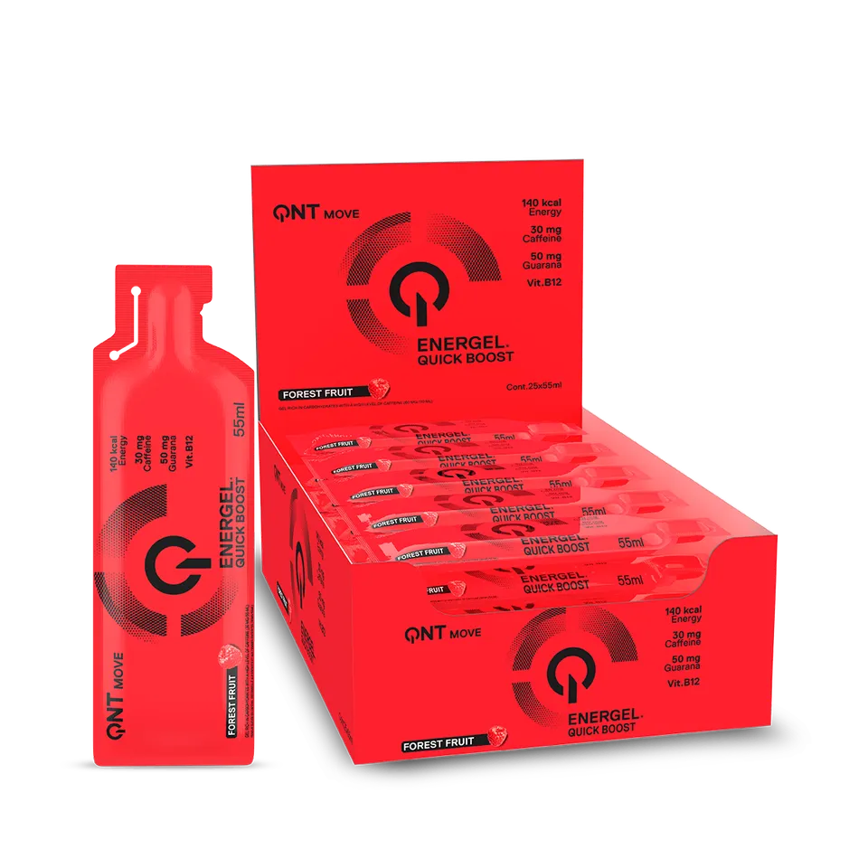 QNT Pre-Workout Energel Quick Boost Energy Gel 25 x 55 ml