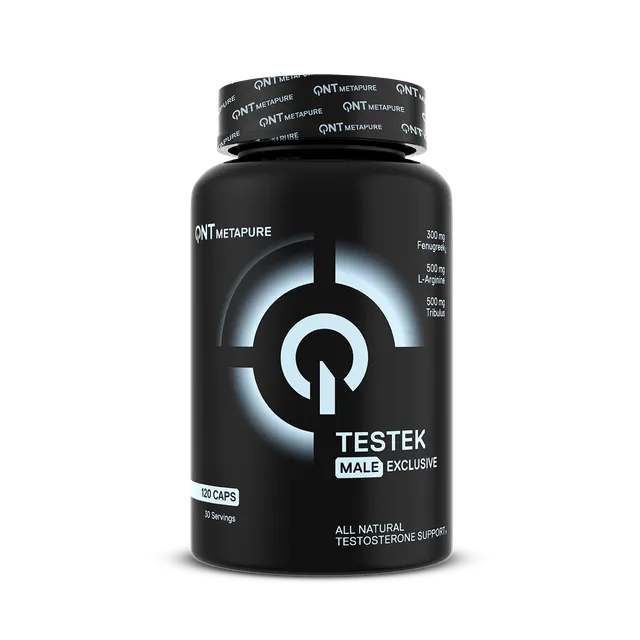 QNT Vitamins & Minerals Testek Testosterone Booster 120 capsule con zinco