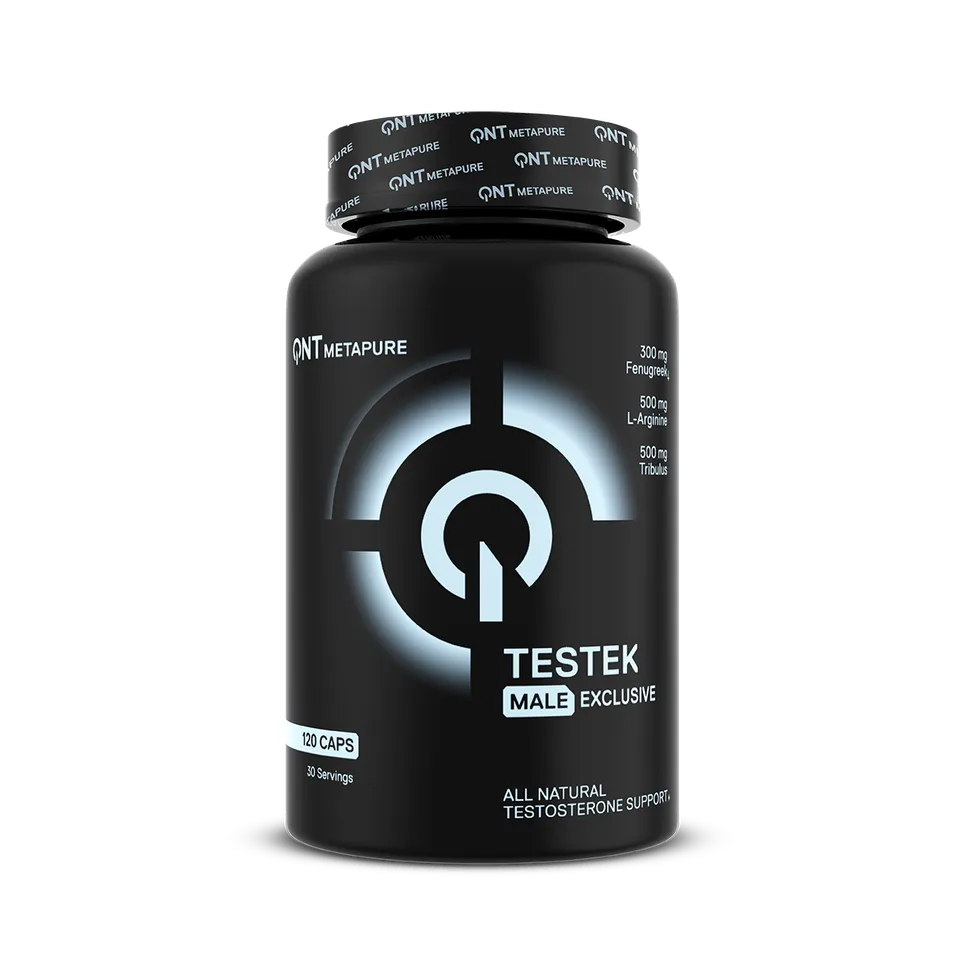 QNT Vitamins & Minerals Testek Testosterone Booster 120 capsule con zinco
