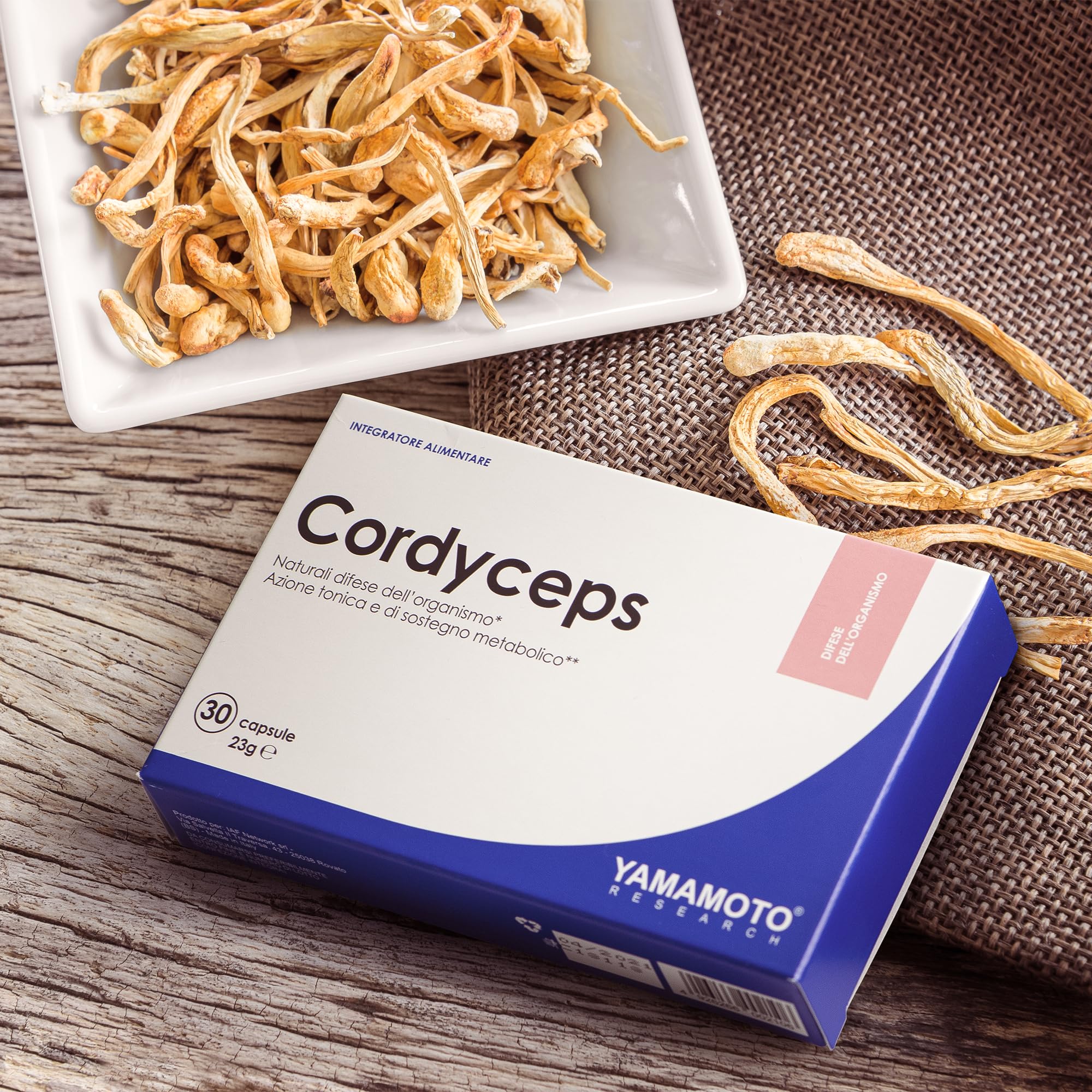 Yamamoto Cordyceps integratore 30 capsule per le difese immunitarie