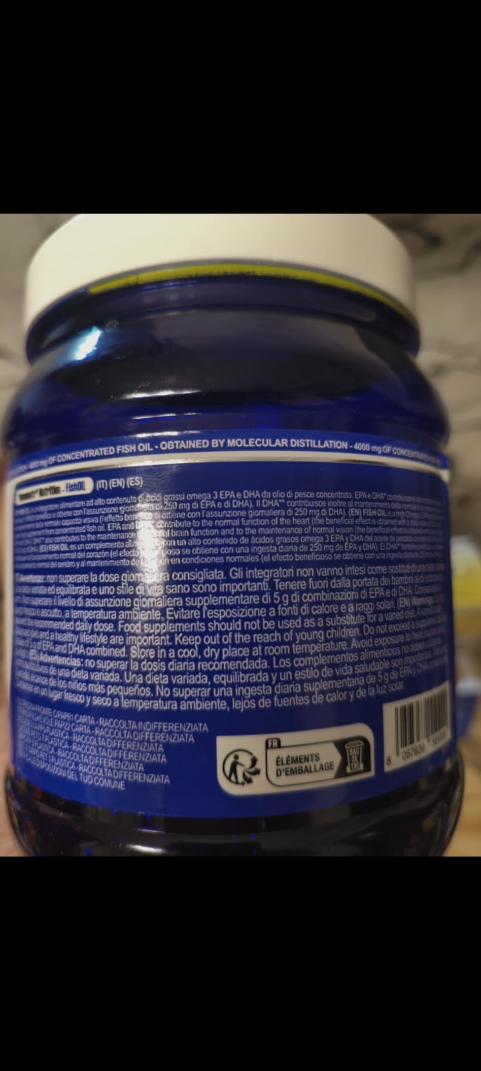 YAMAMOTO Omega-3 e Cuore e Circolazione Fish Oil Molecular Distillation integratore omega-3 200 softgel EPA DHA