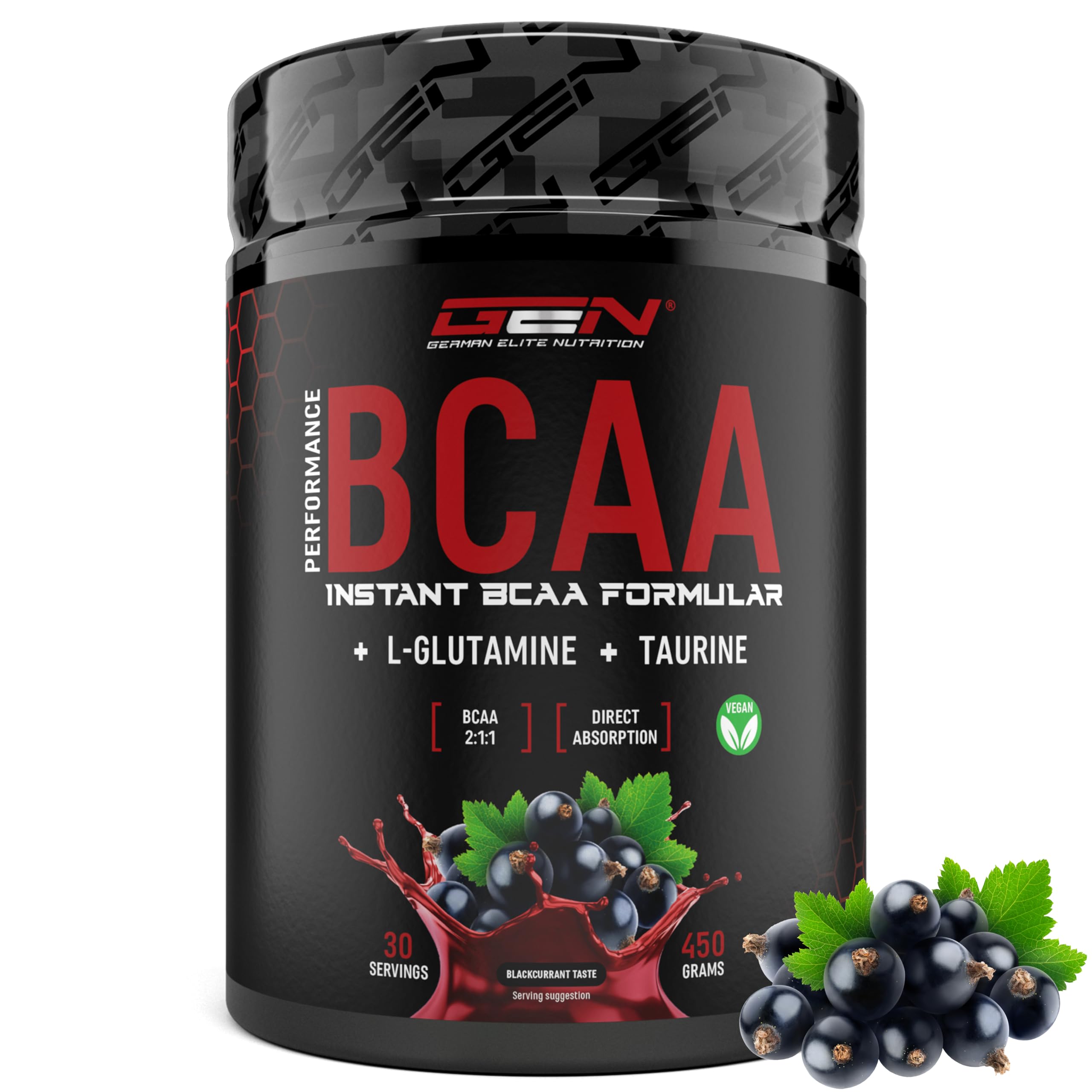Elite EAA & BCAA BCAA Performance polvere 450 g ribes nero vegana