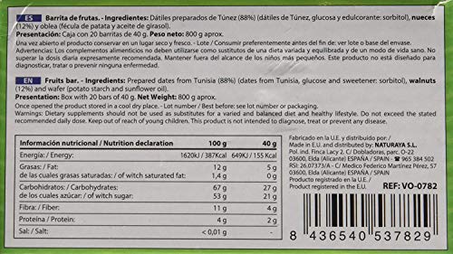 Vitobest Bars Vit-O-Best Barretta Nutrizionale con noci 20 pezzi