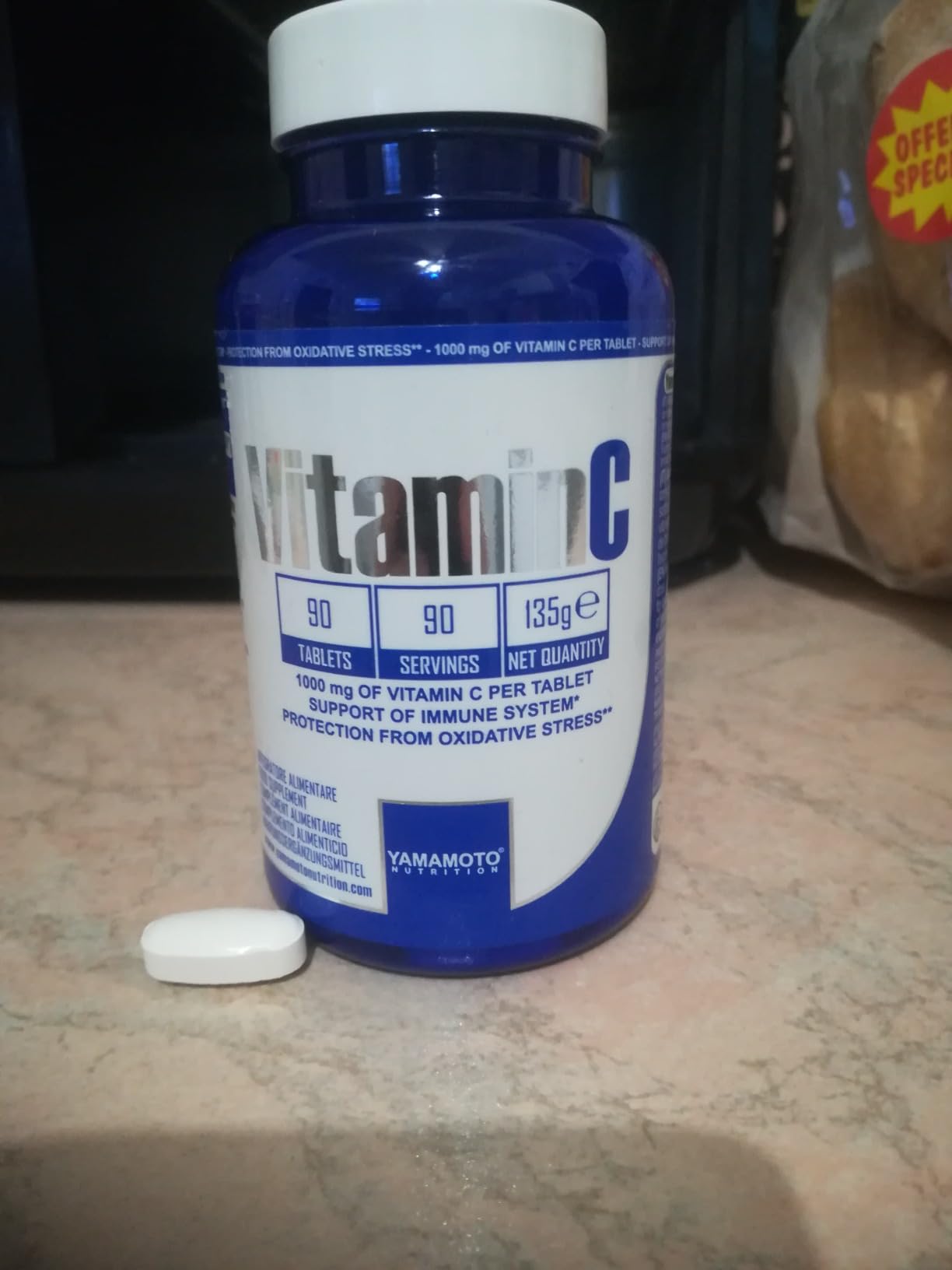 YAMAMOTO Vitamine e Minerali Vitamin C 1000mg integratore vitamina C 90 compresse
