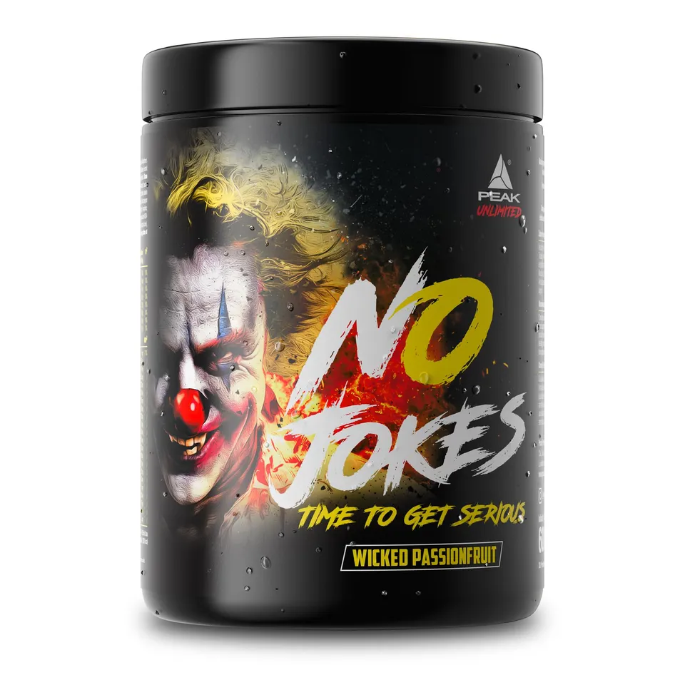 Green Peak Boosters PEAK No Jokes pre-workout Frutto della Passione Intenso 600 g vegano
