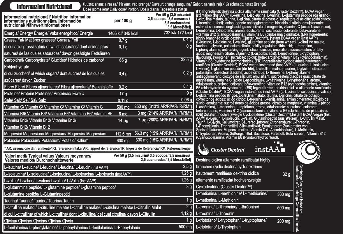 Yamamoto Carboidrati e Gel Energetici GlycoBol PERFORMANCE Cluster Dextrin integratore 700 g