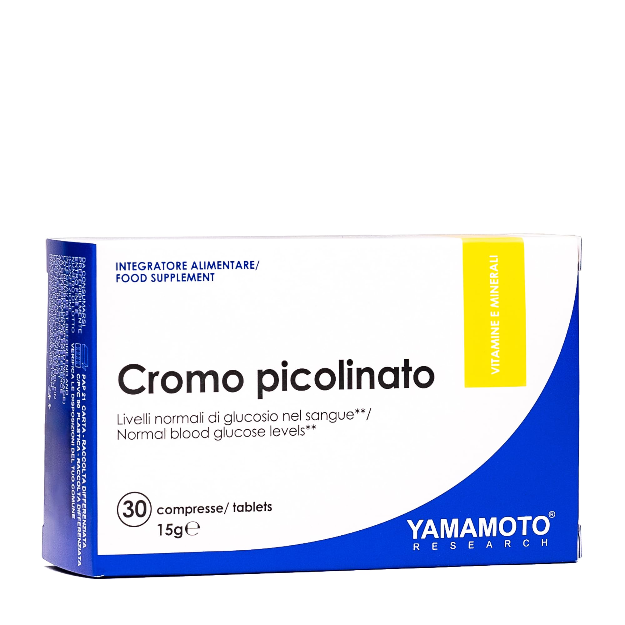 YAMAMOTO Vitamine e Minerali Cromo Picolinato compresse 30 compresse forma picolinata
