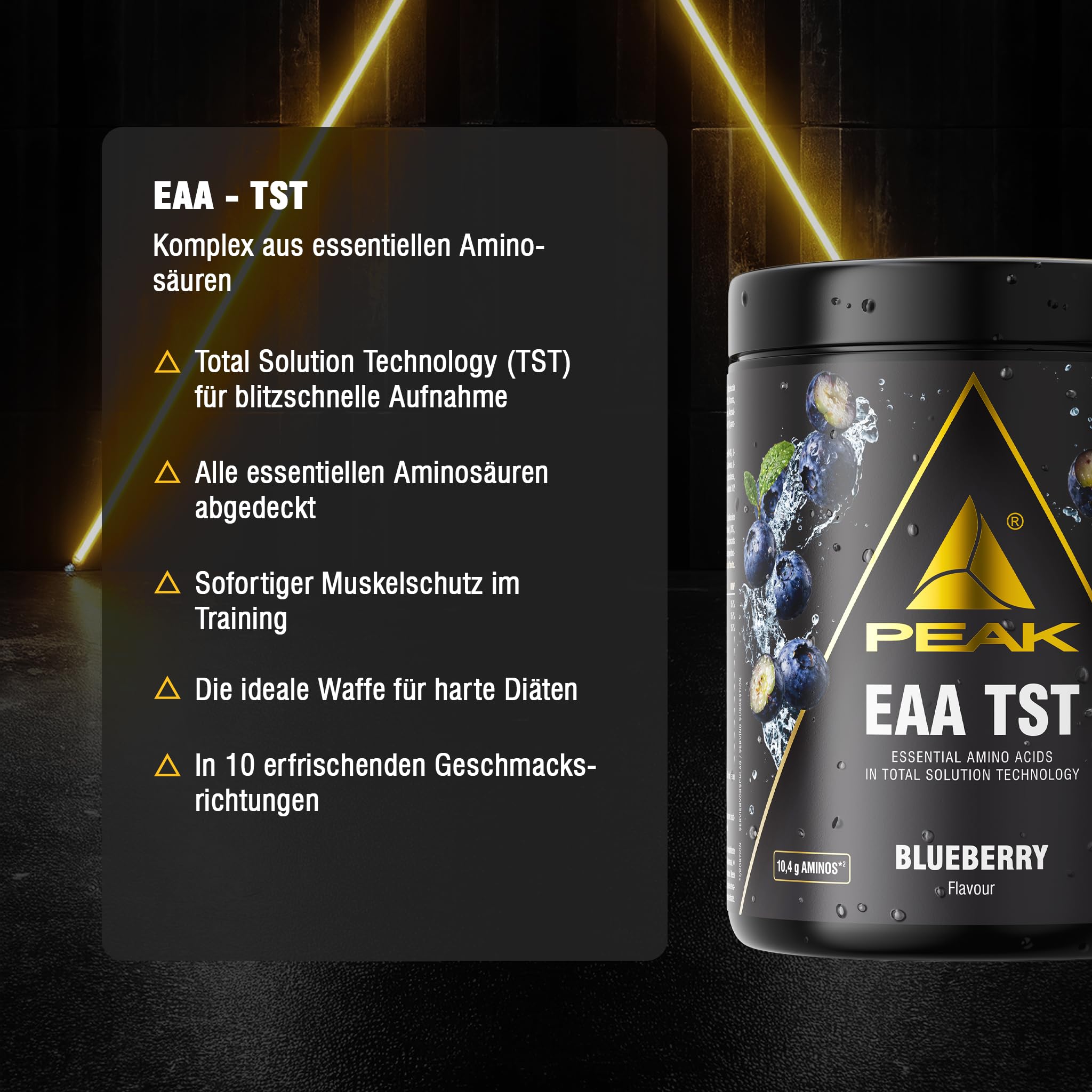 Green Peak Amino acids PEAK EAA aminoacidi Tè Bianco alla Pesca 500 g