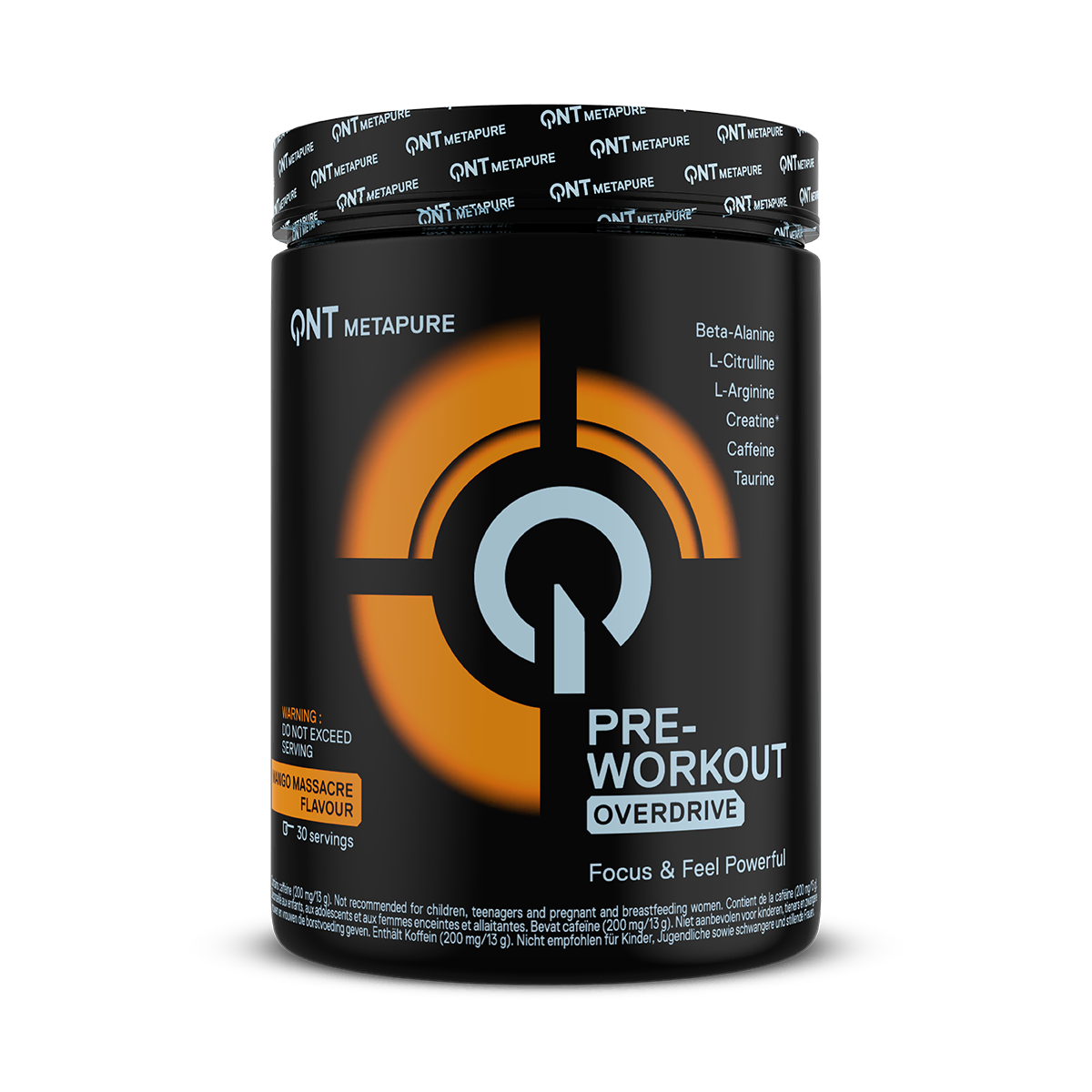 QNT Pre-Workout Overdrive pre workout Sweet Lemonade 390 g