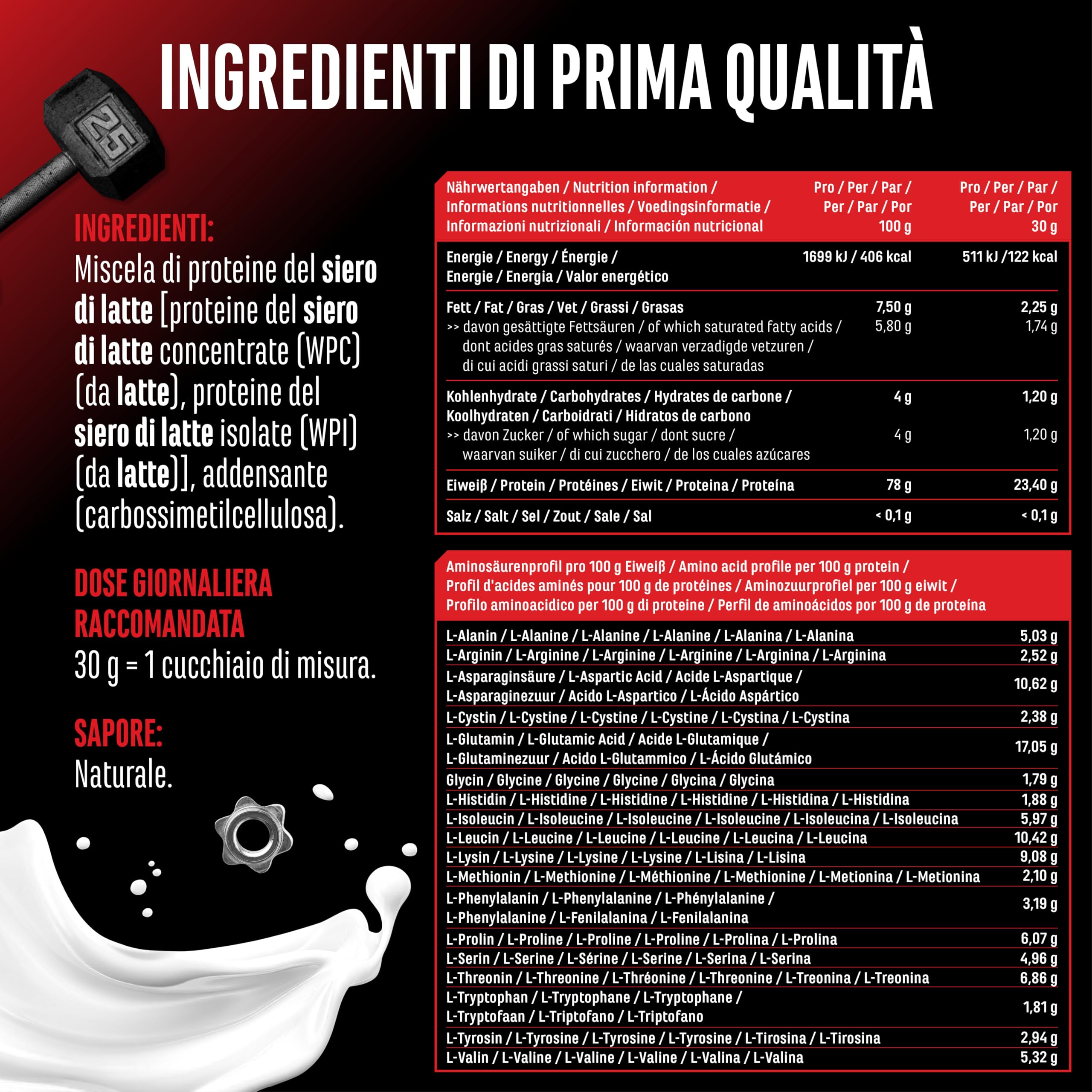 Elite Whey Protein Whey Proteine Complesso proteine 1000 g neutre