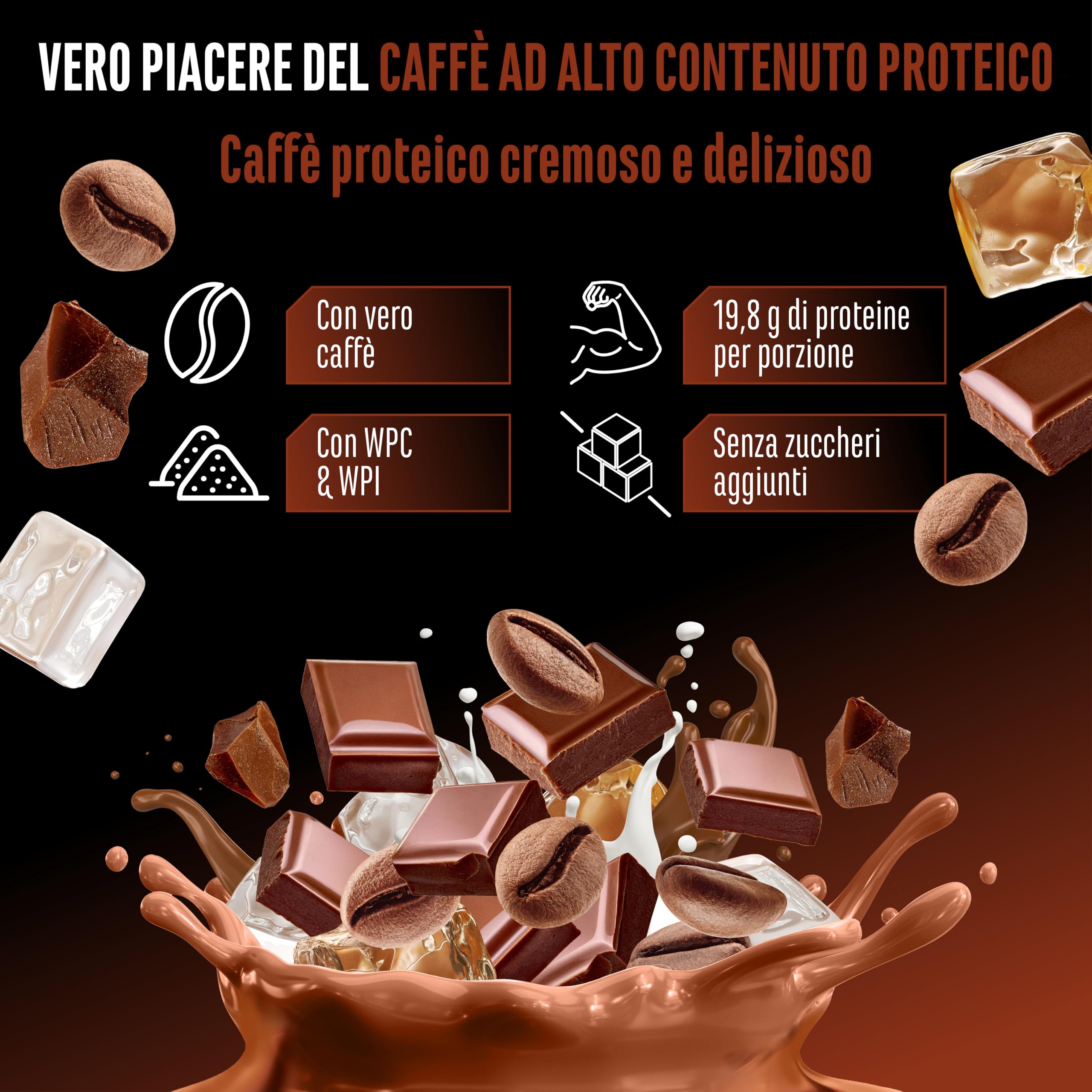 Elite Whey Protein Wheypresso Protein Coffee proteine whey 908 g caffeina